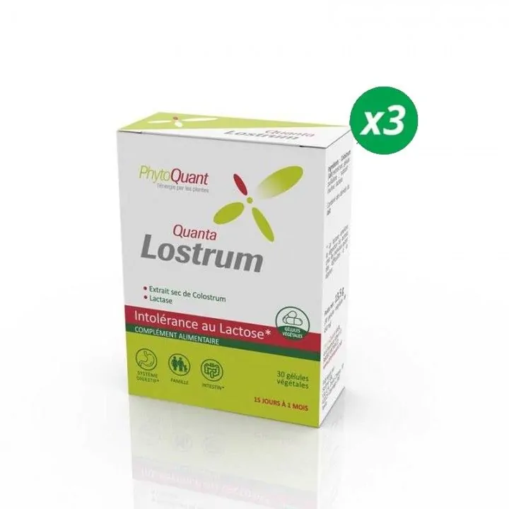 Lot de 3 boîtes de Quantalostrum